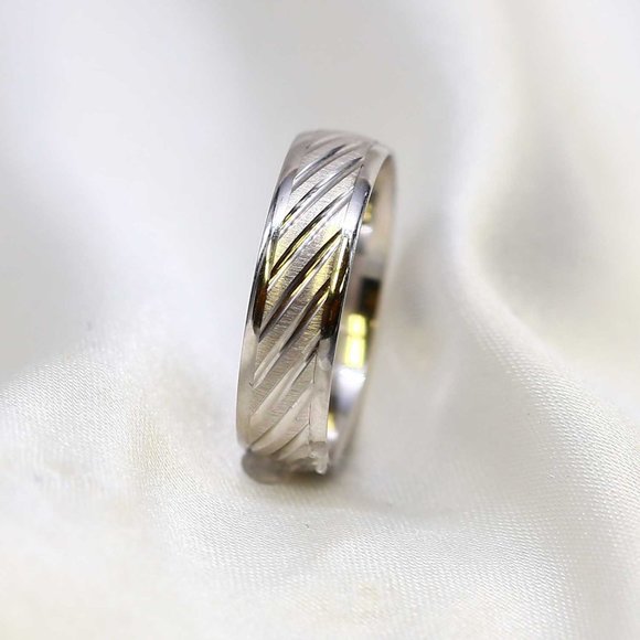 10 K Gold wedding Band 6mm , white gold, yellow gold, rose gold, engagement - Picture 3 of 4